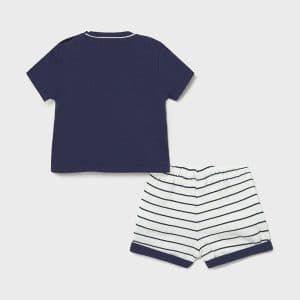 Conjunto pantalón corto camiseta recién nacido niño Art. 21-01204-071