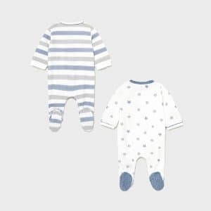 Set 2 pijamas punto recién nacido