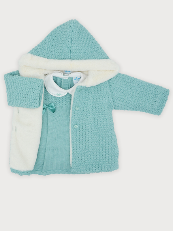 CONJUNTO DE ABRIGO MÁS VESTIDO MODELO FÁTIMA