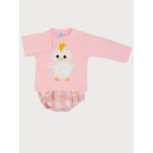 CONJUNTO BEBÉ ROSA, FAMILIA POLLITO