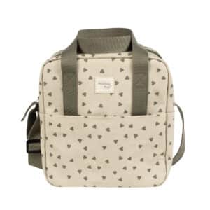 BOLSA TÉRMICA BIBERONES BEBÉS CORAZONES POPPY MUSGO