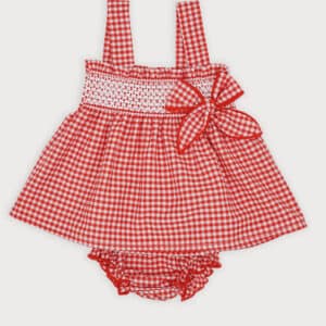 Vestido bebé niña vichy Sardon